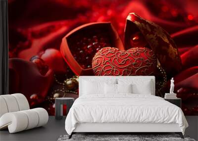 Valentine`s day background Wall mural